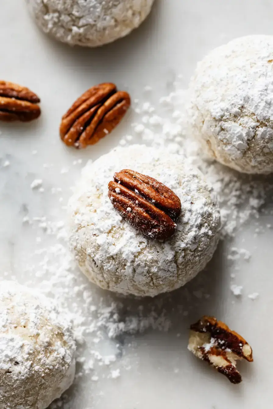 Buttery Pecan Snowball Cookies: A Crunchy, Tender Delight